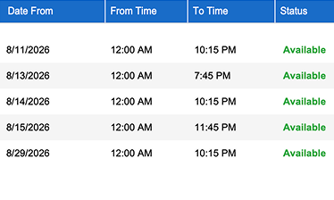 Smart Availability